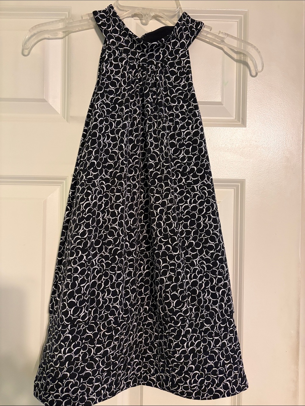 Black & White Printed halter Shirt